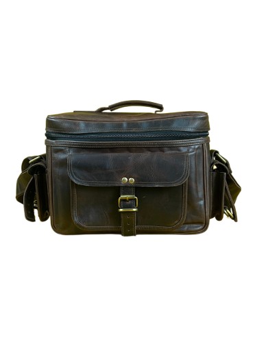 Madosh -Genuine Brown Leather DSLR Camera Bag | Camera Shoulder Messenger Bag Case| Photographer’s DSLR Crossbody Handbag | Camera Carry Top Handle shoulder Bag | Camera Case Bag